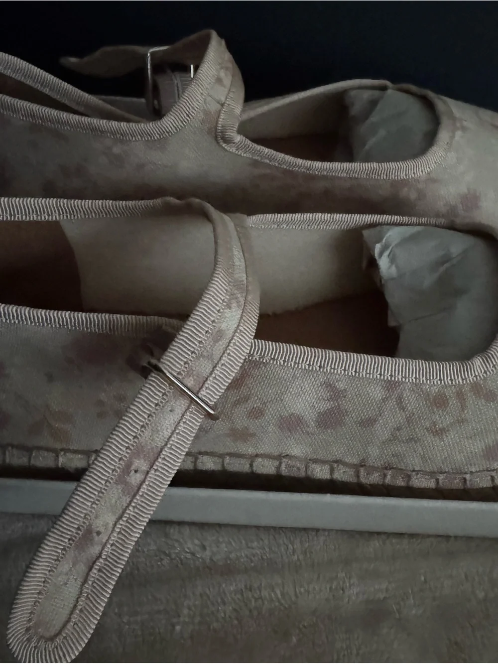 Maeve Pink Floral Canvas Mary Jane Espadrilles
